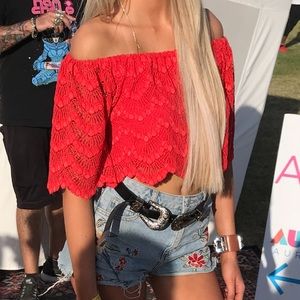 NIGHTCAP CLOTHING OFF SHOULDER TOP